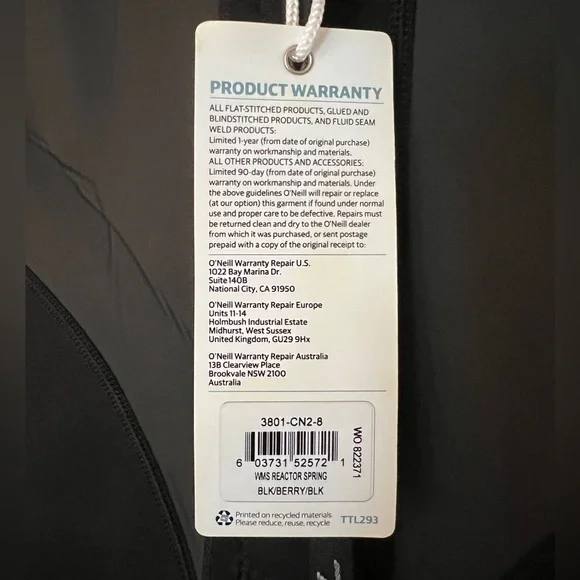 O'Neill Women's Reactor 2mm Short Sleeve Back Zip Spring Wetsuit - Picture 4 of 7